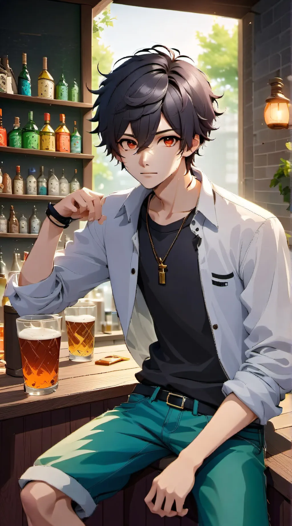 ai character: Easton background