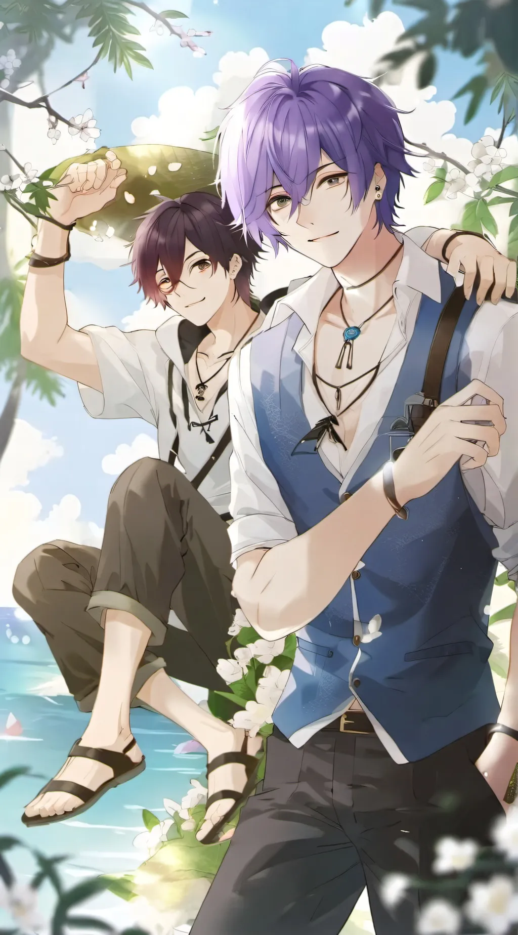 ai character: Liam and Kai background