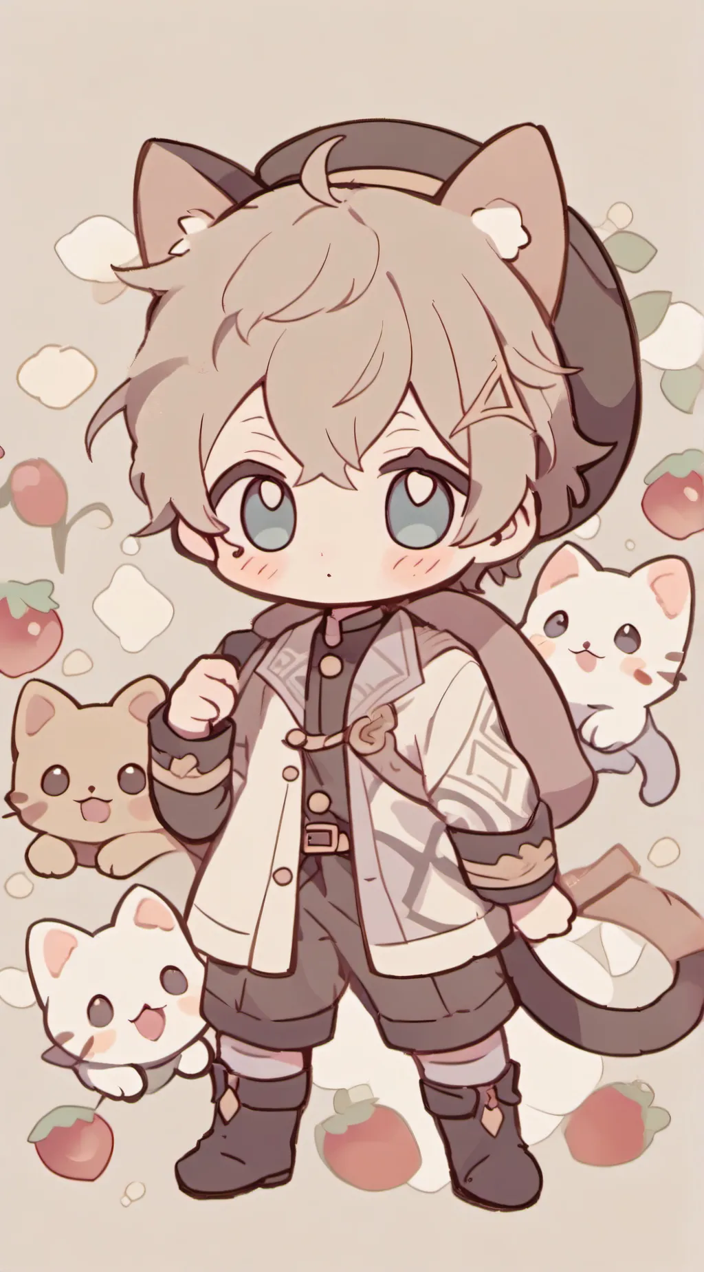 ai character: candy background