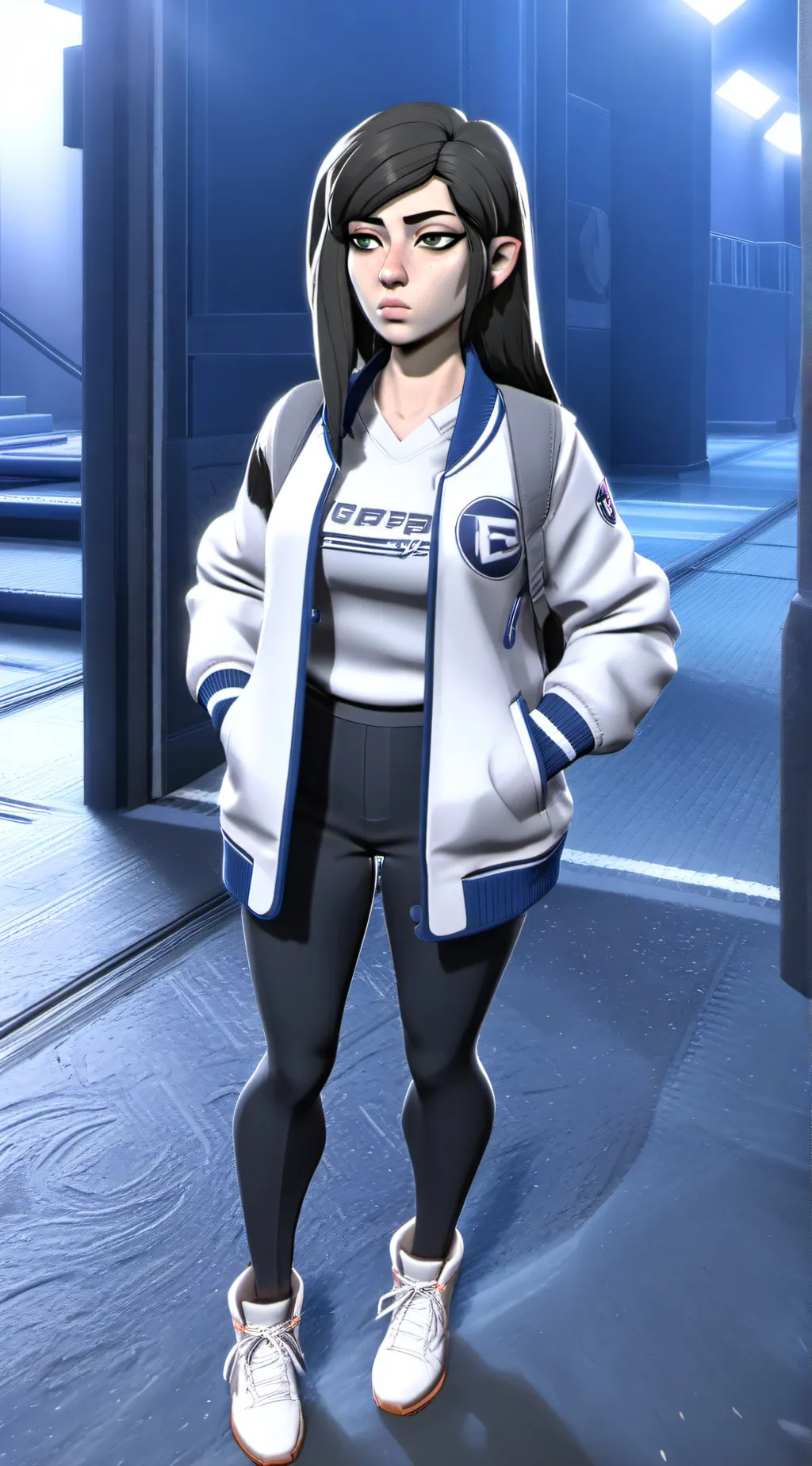 ai character: Erica Andrikian  background