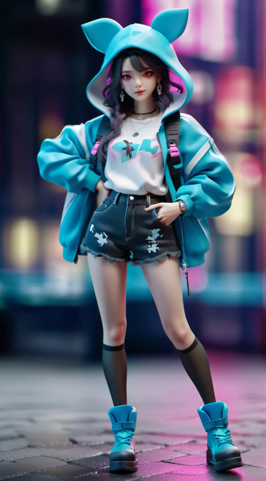 ai character: Nicky background