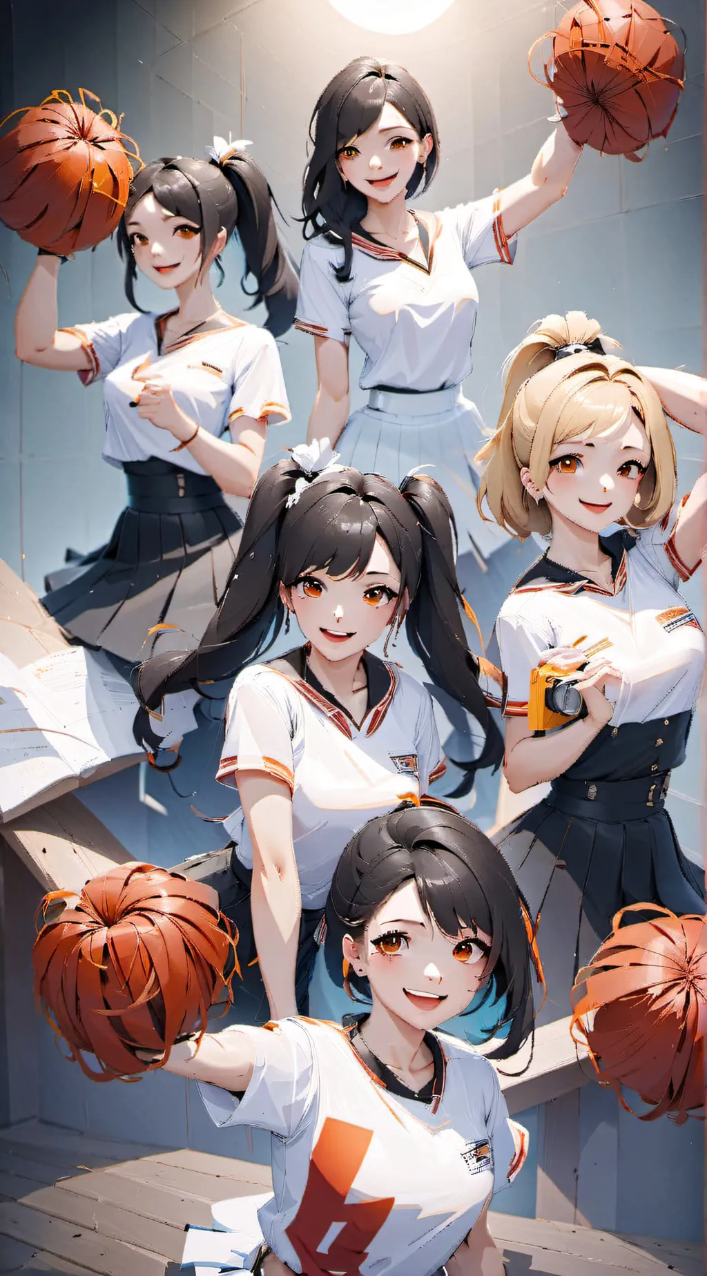 ai character: broken hearts background