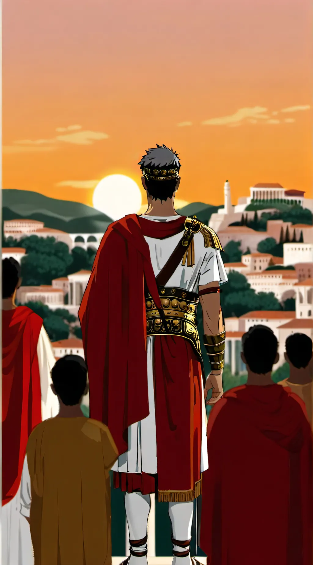 ai character: Julius Caesar  background