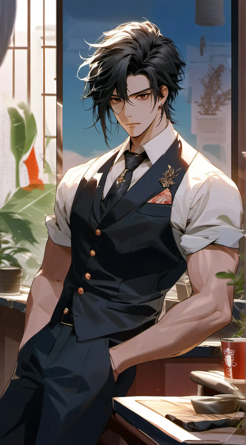 ai character: Max background