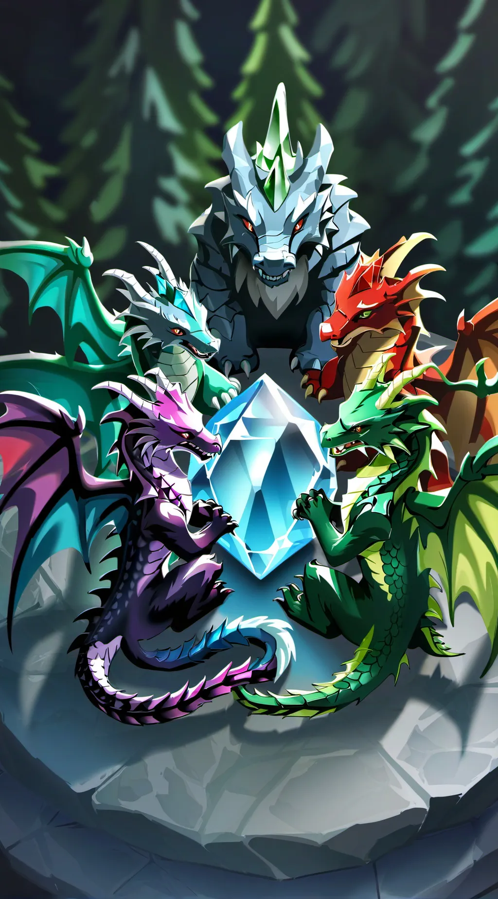 ai character: 🖤🐉Dragamonz🐲🦖 background