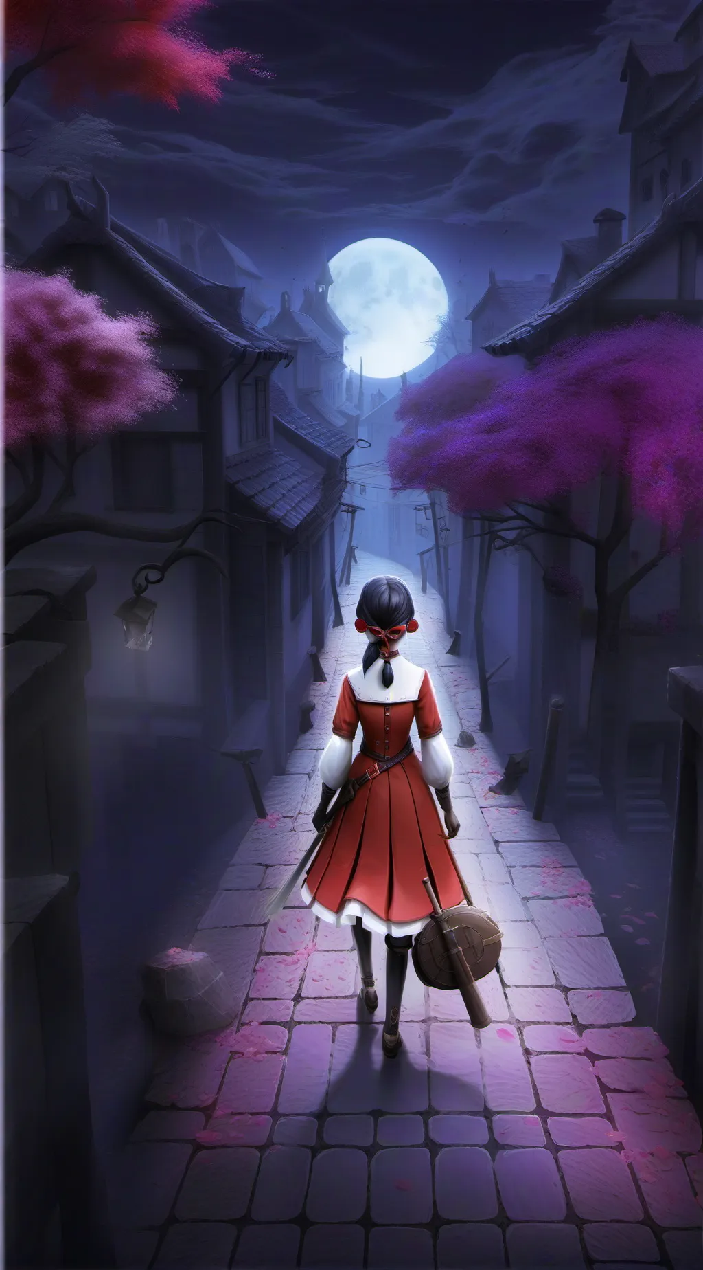 ai character: creepy background