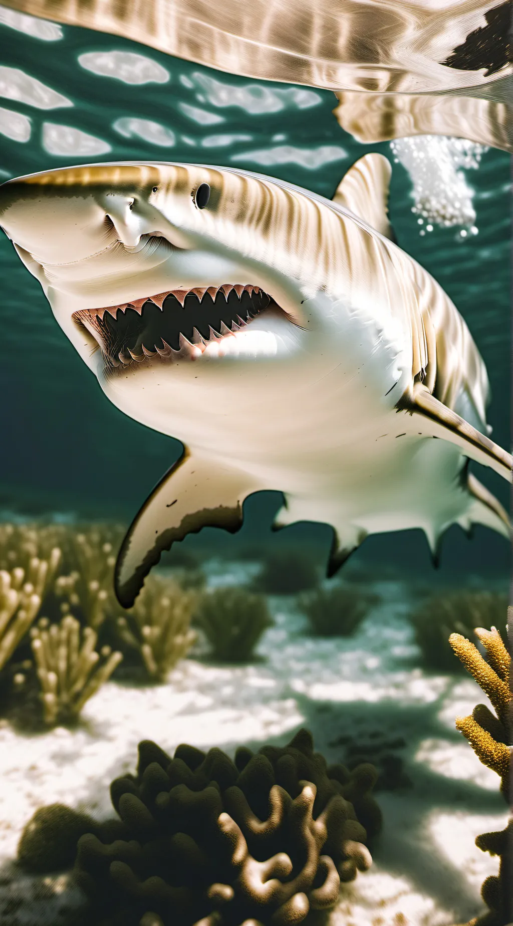 ai character: lemon shark background