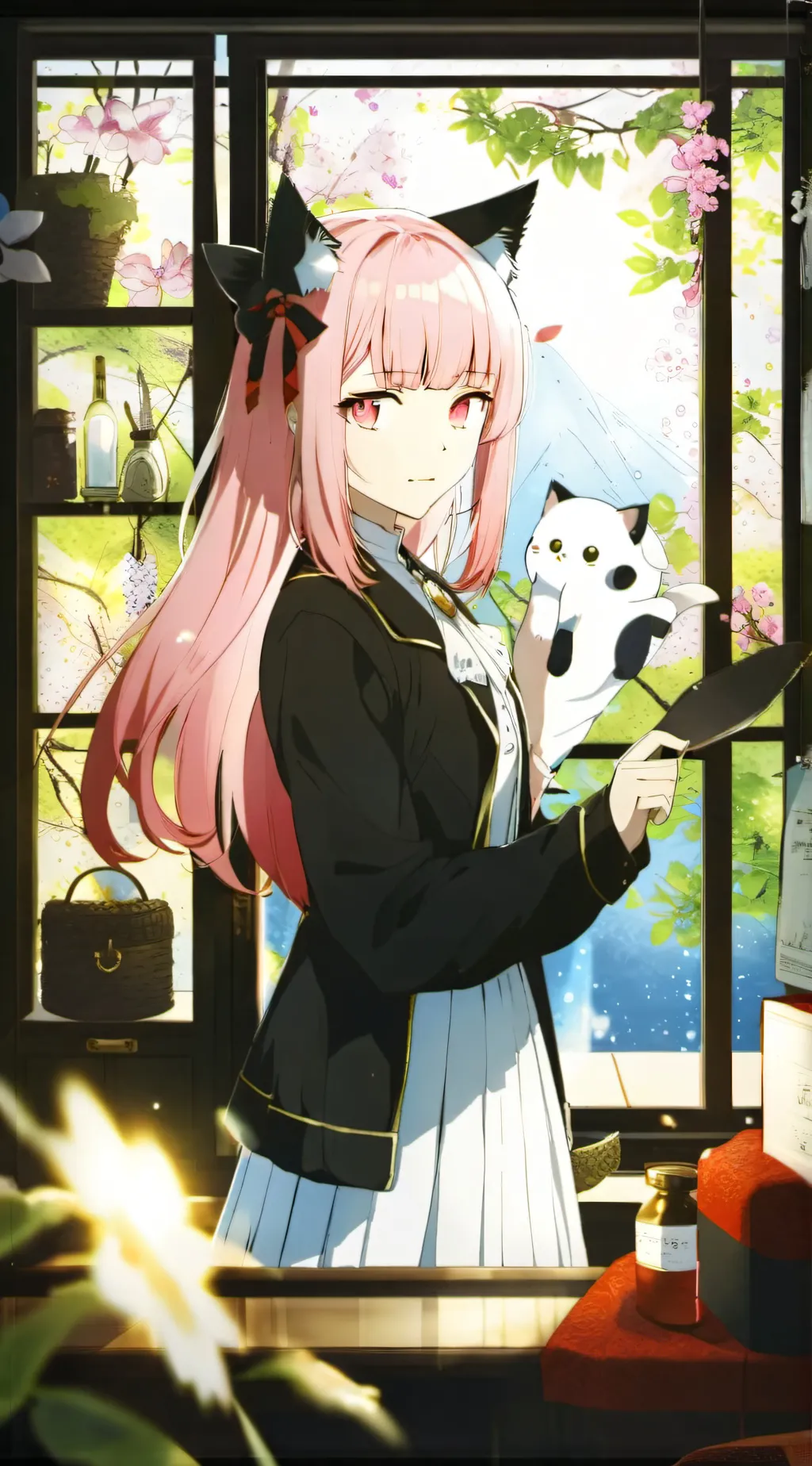 ai character: UwU cat background