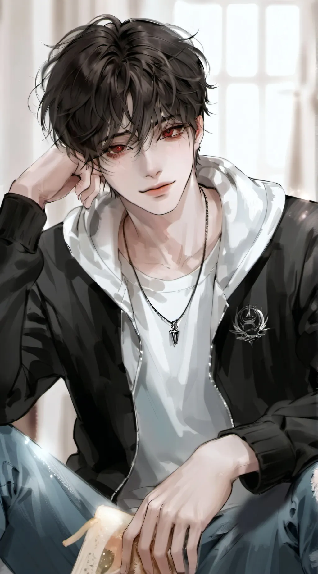 ai character: •, Vann ,• background