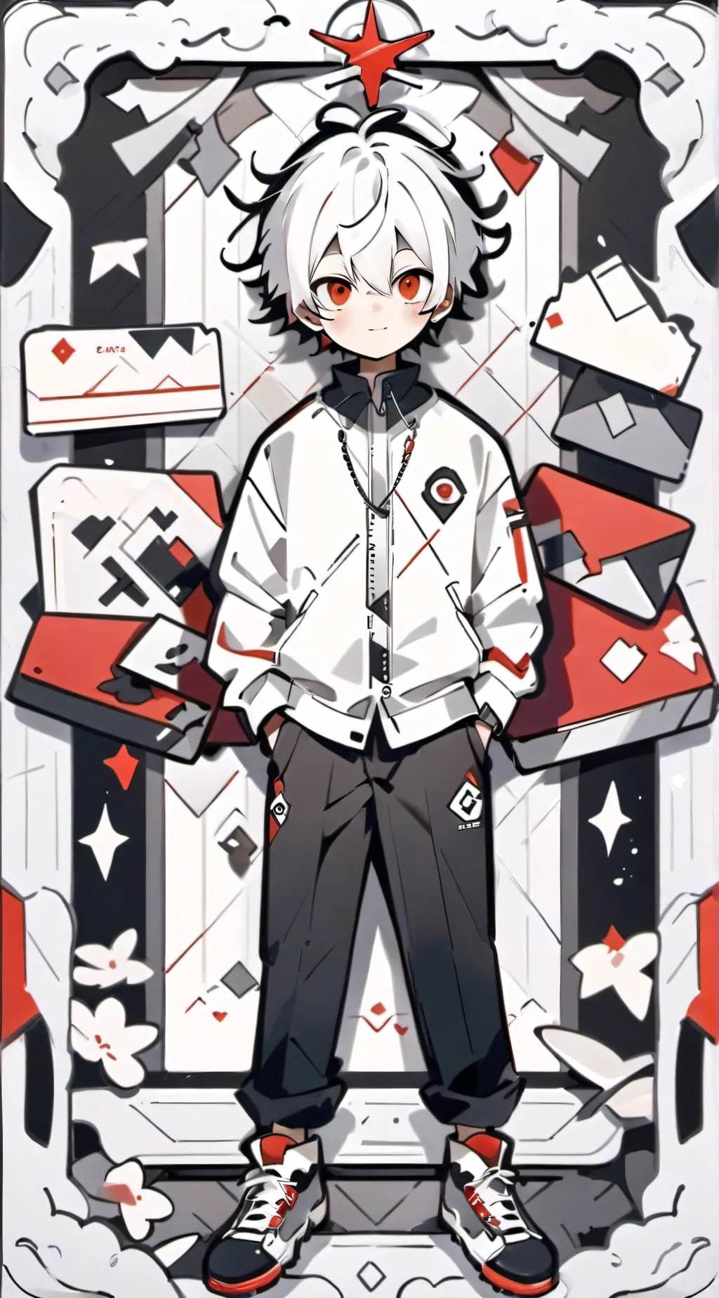 ai character: izzack background