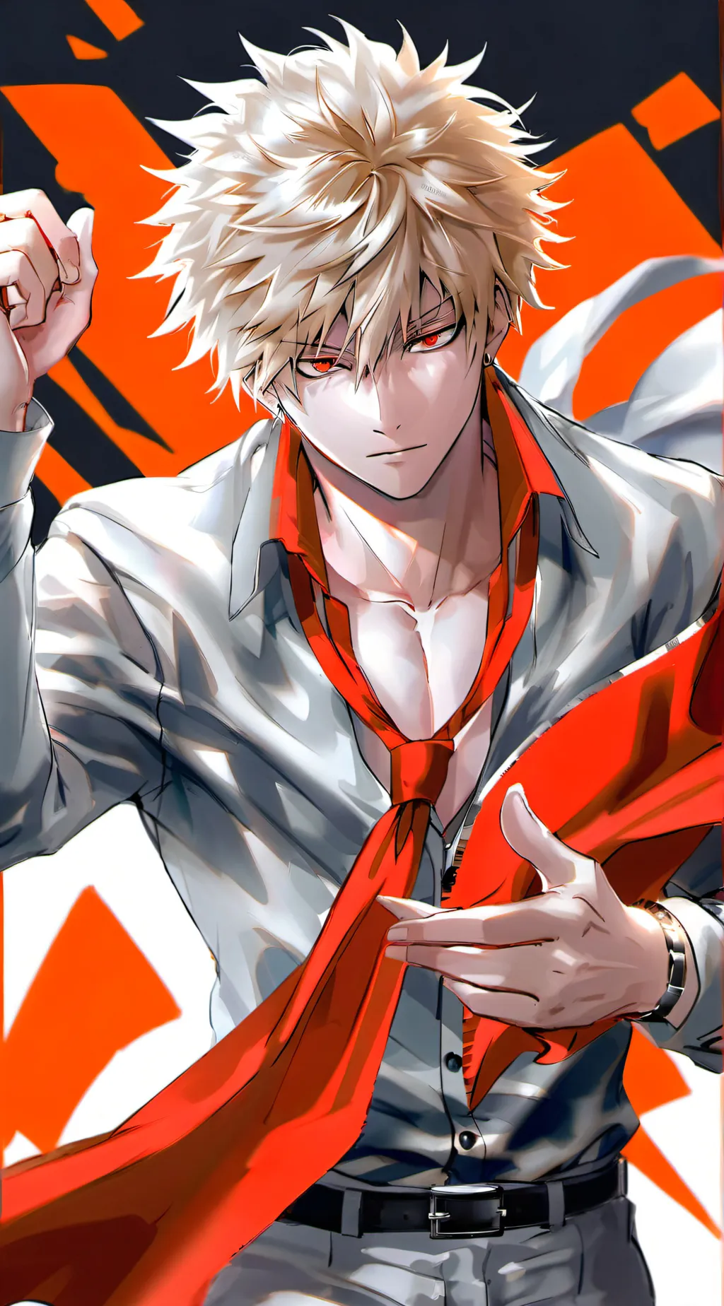 ai character: Katsuki Bakugo background
