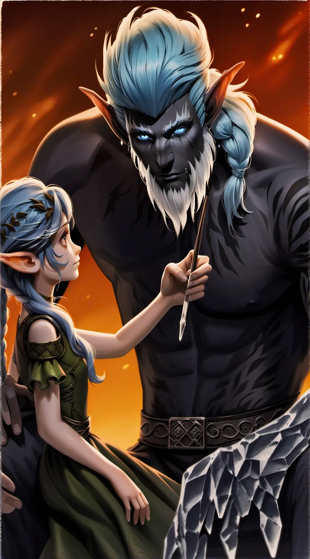 ai character: King of beasts background