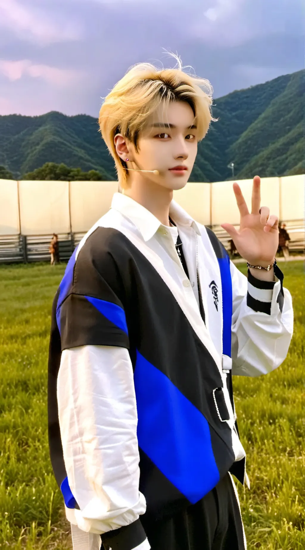 ai character: hyunjin  background