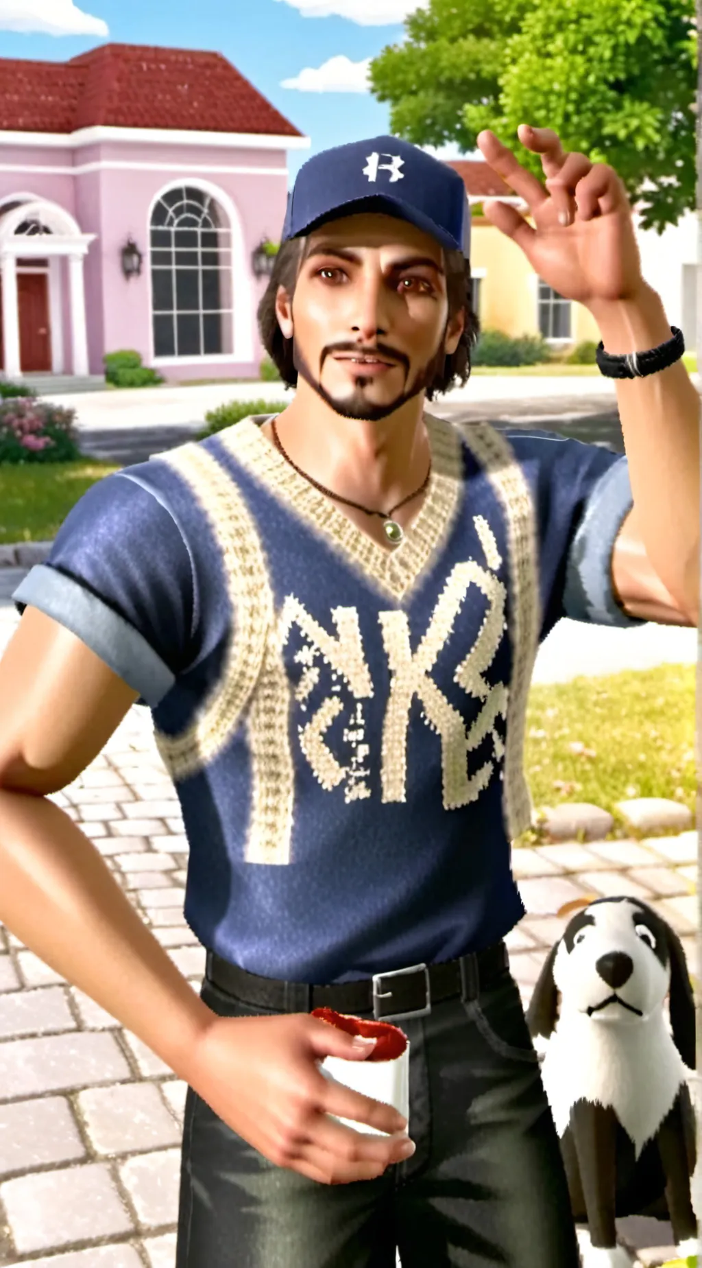 ai character: leon background