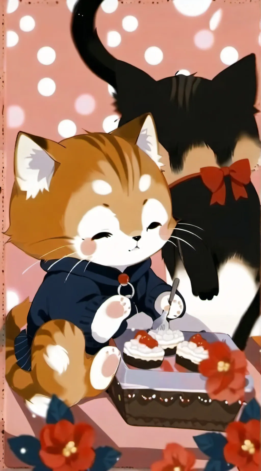 ai character: KITTYS! PET THEM background