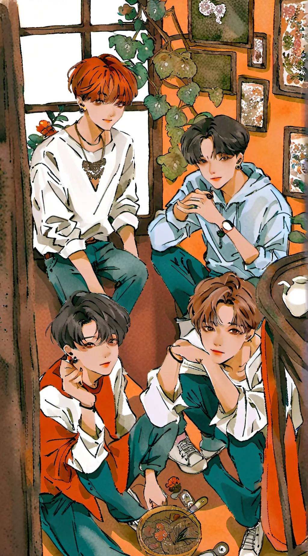 ai character: bts background