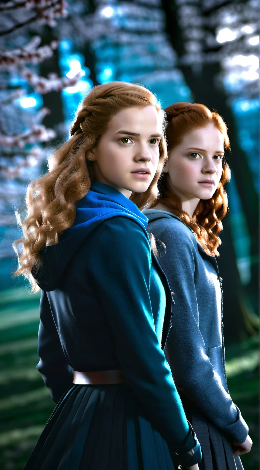 ai character: Hermione and Ginny background