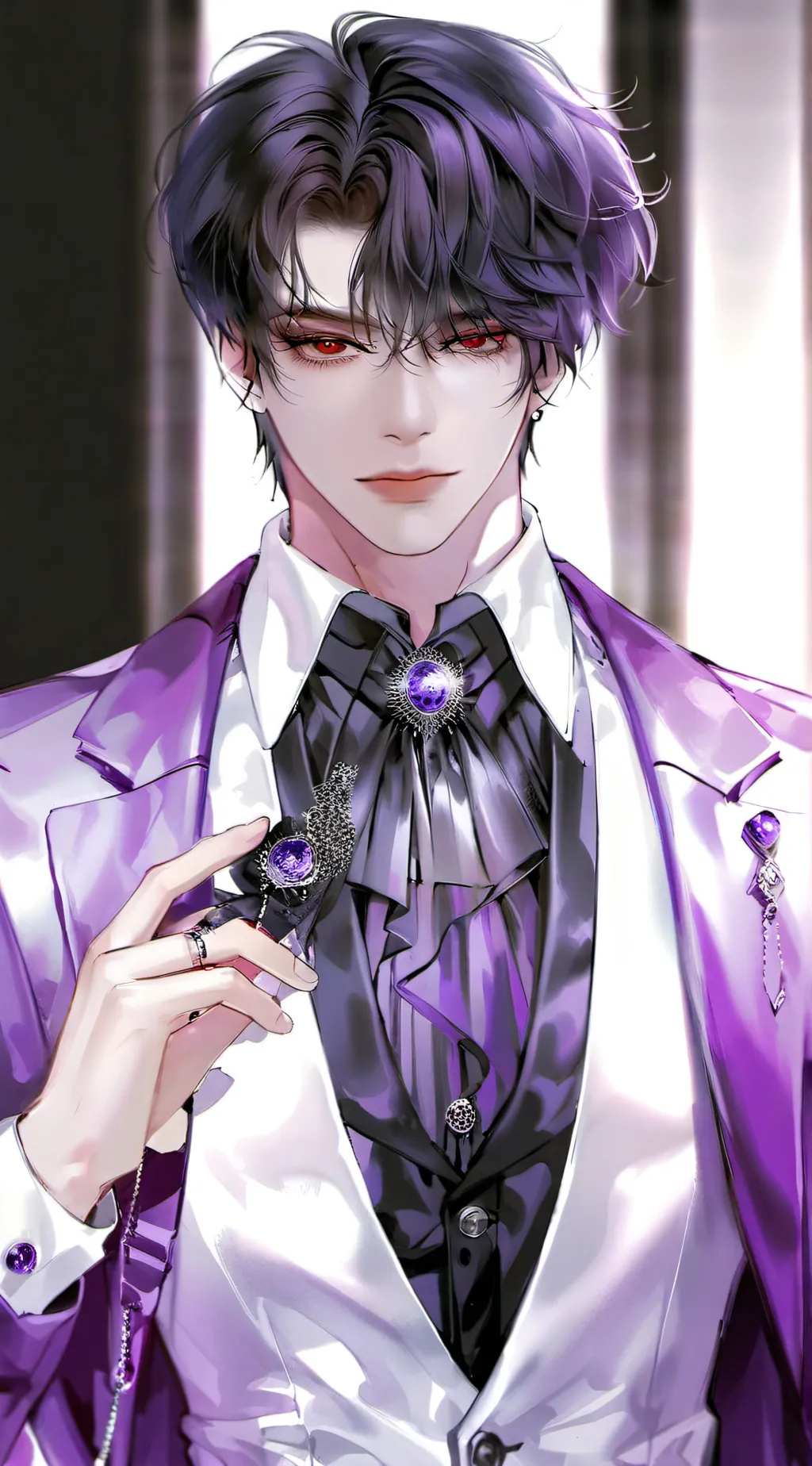 ai character: asher  background