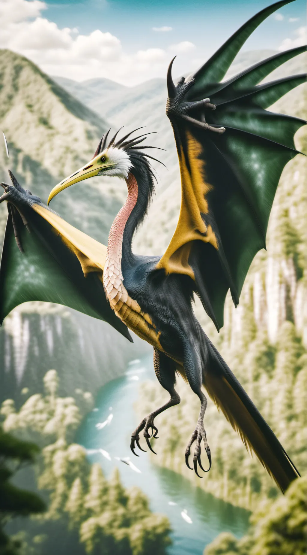 ai character: QUETZALCOATLUS background