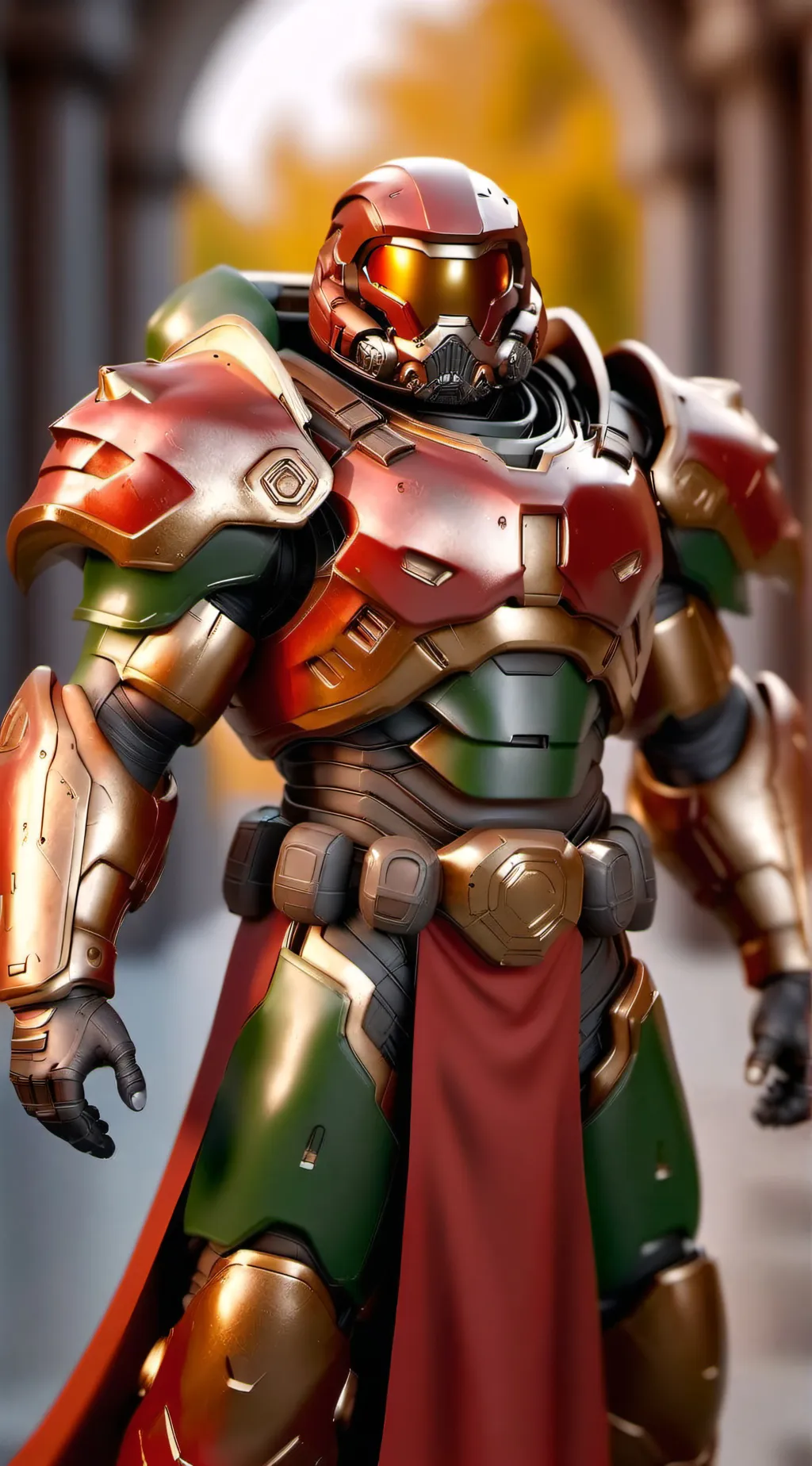 ai character: The Doom slayer background