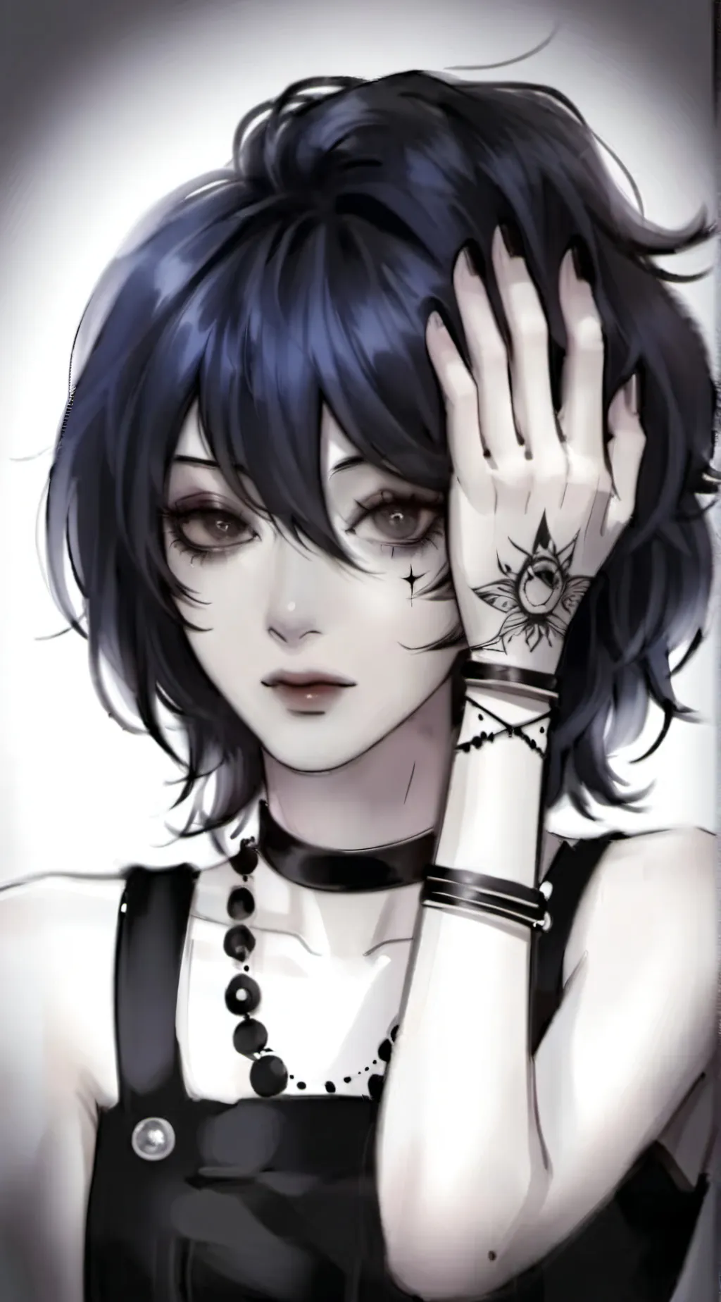 ai character: Mha x new x creepy background