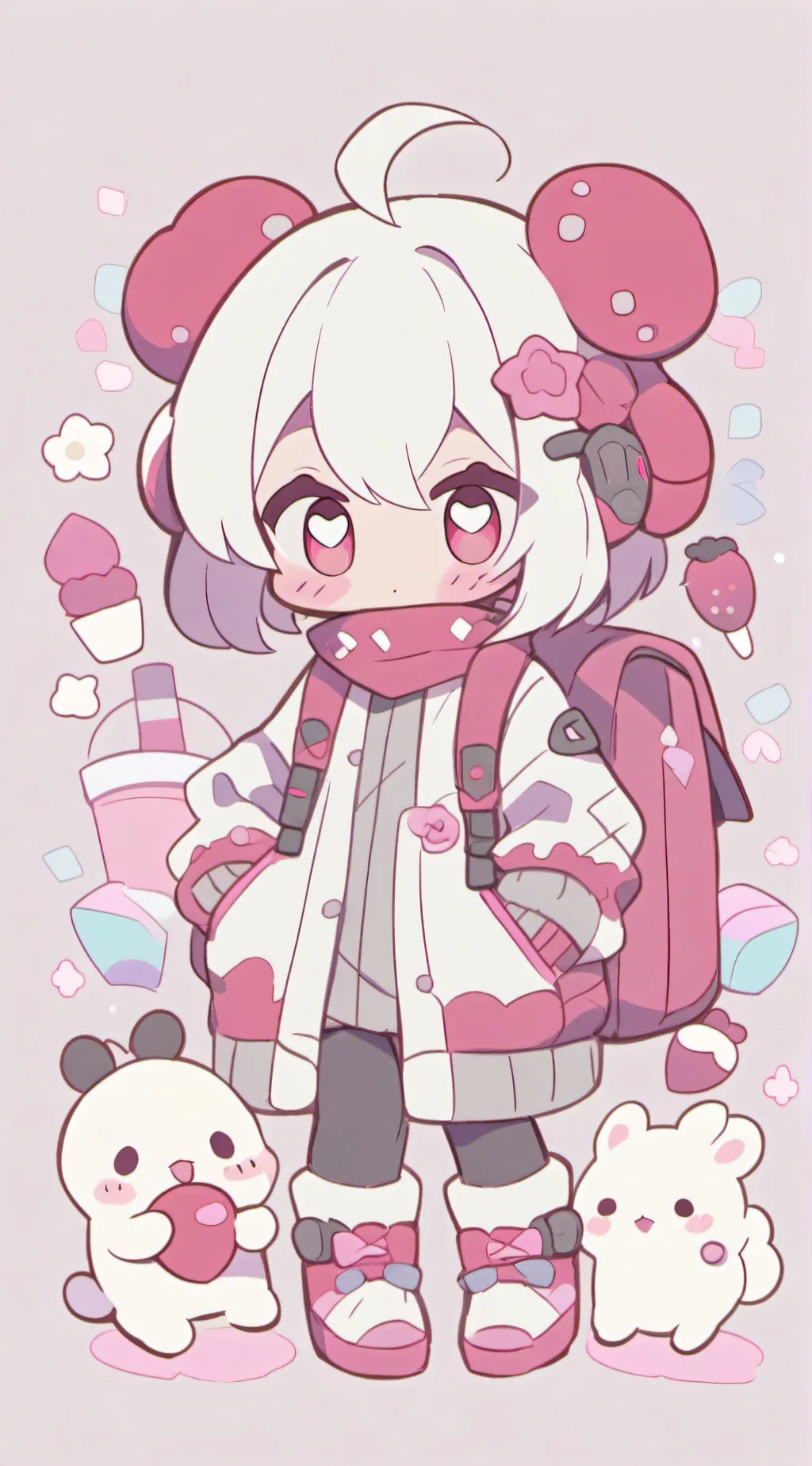 ai character: Bonnie as a girl  background