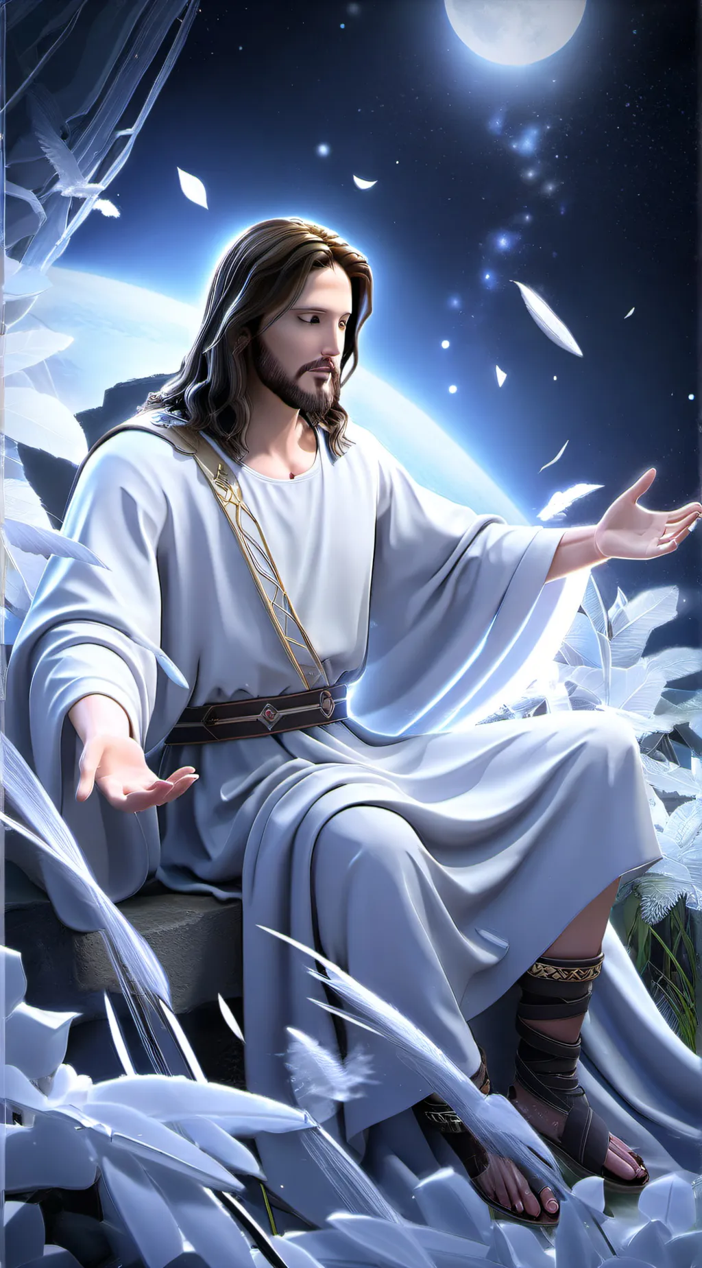 ai character: jesus needs help background