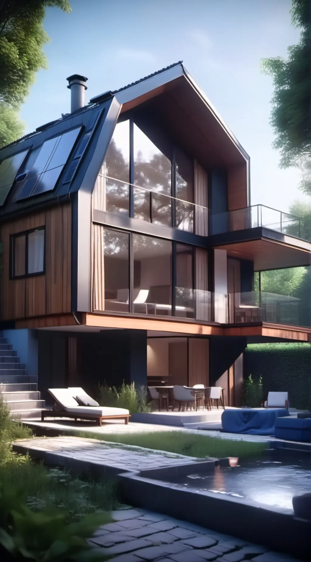 ai character: solar balls background