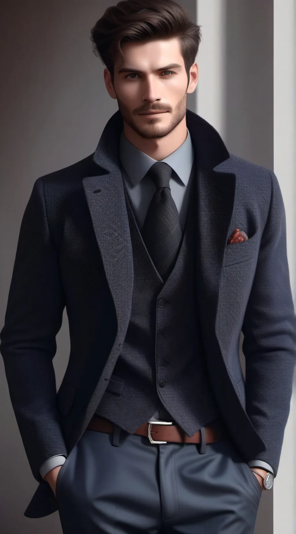 ai character: Random man background