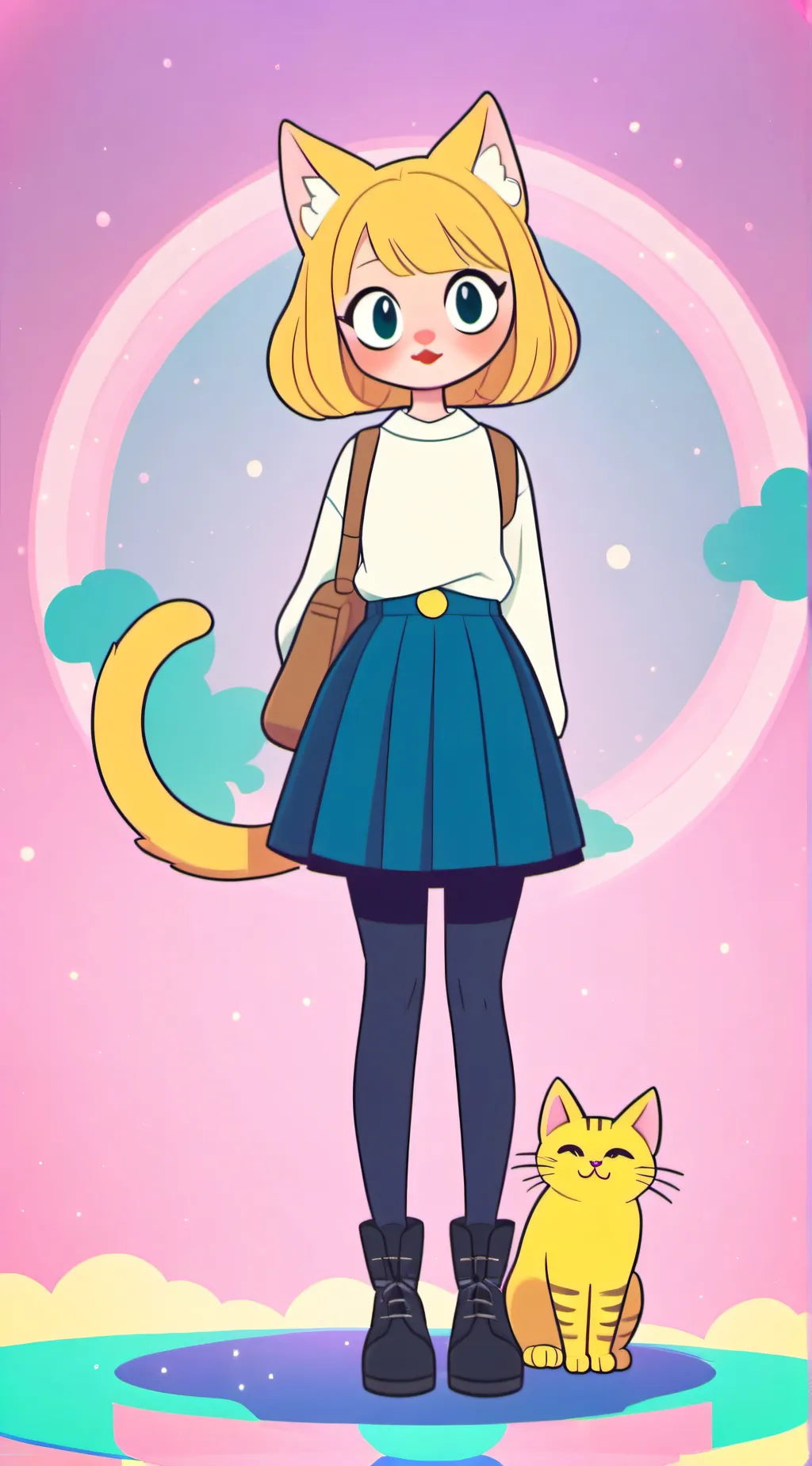 ai character: Neco arc (AGAIN) background