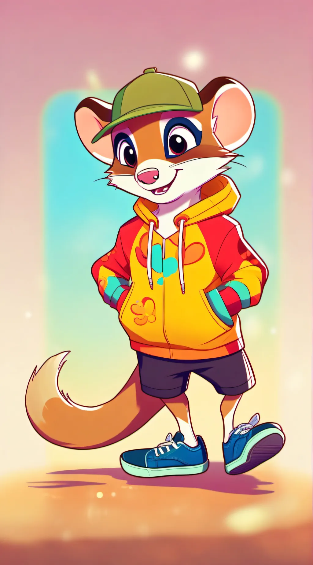 ai character: Slide the Ferret background