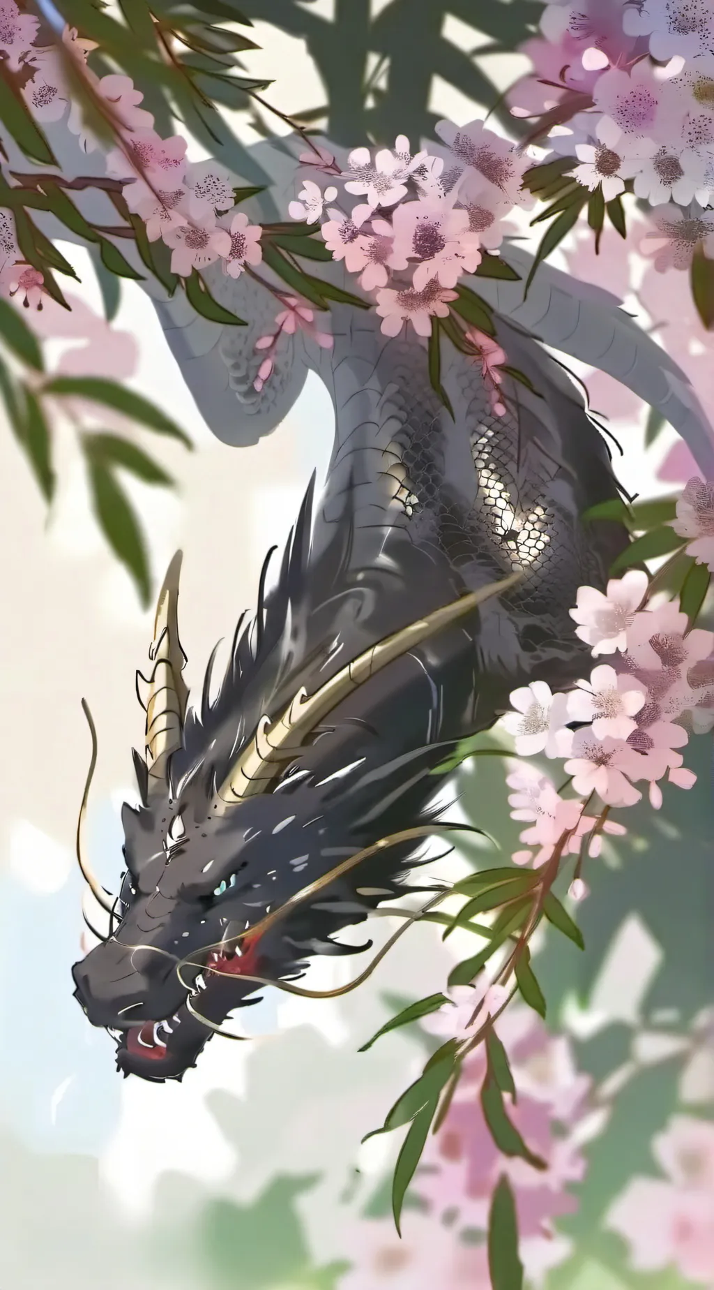 ai character: mother dragon  background