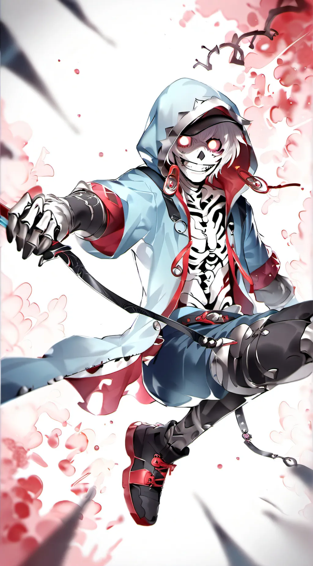 ai character: Dust!Sans background