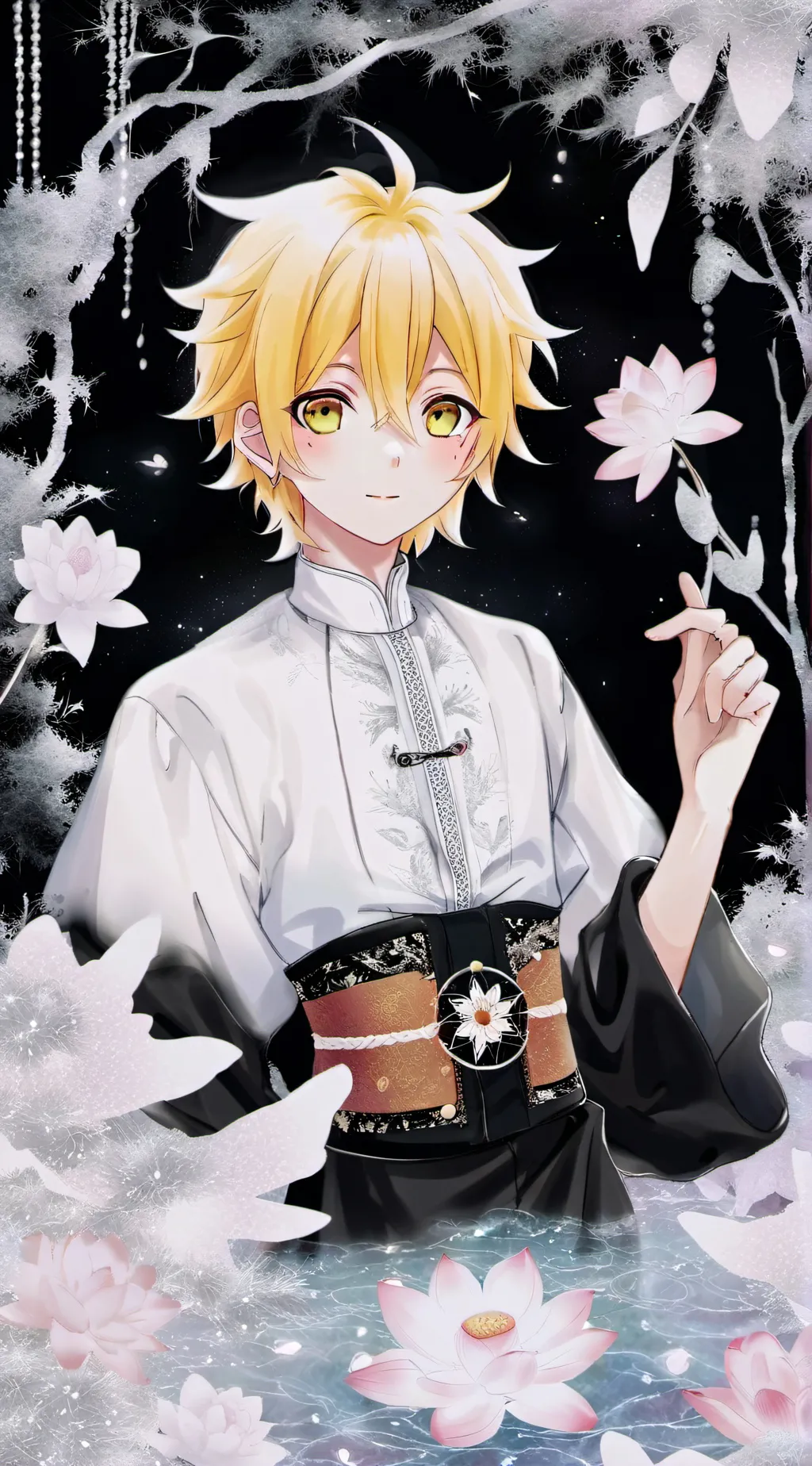 ai character: Lotus background