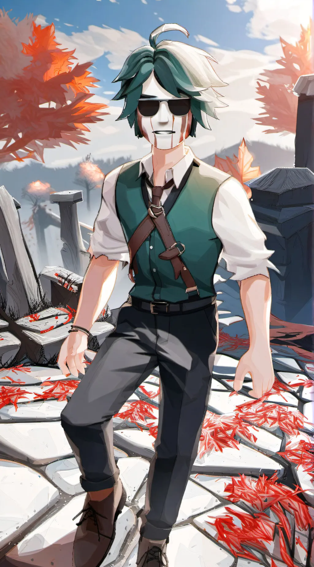 ai character: Zomb background