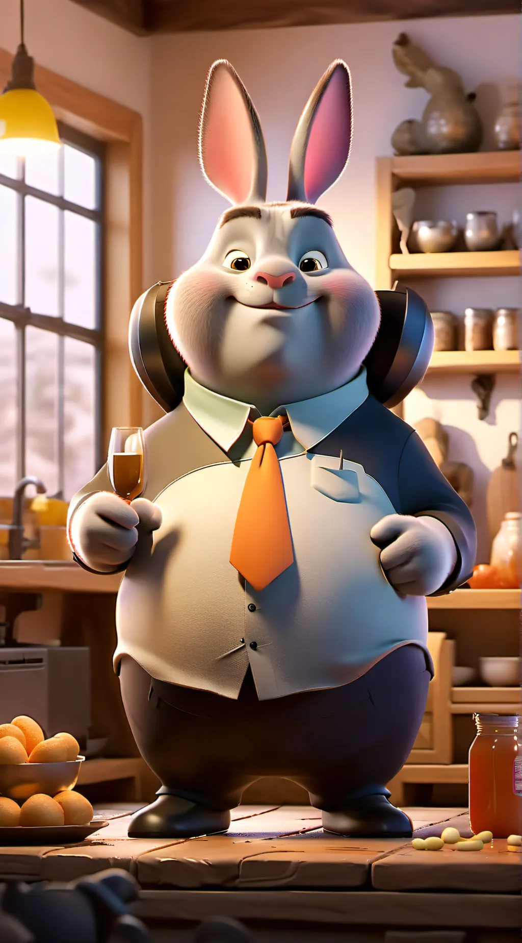 ai character: big chungus background