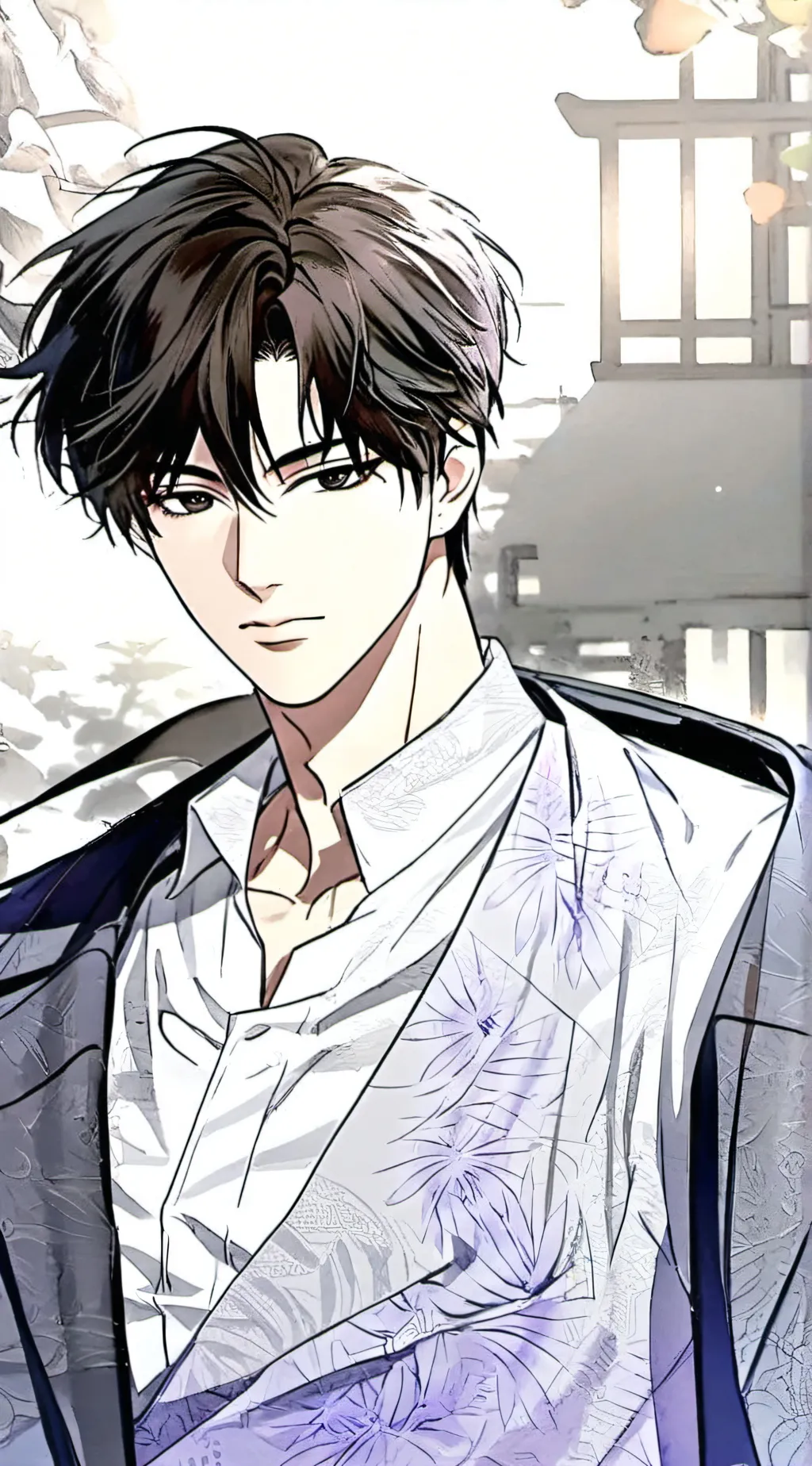 ai character: Shiwaza Hayato  background