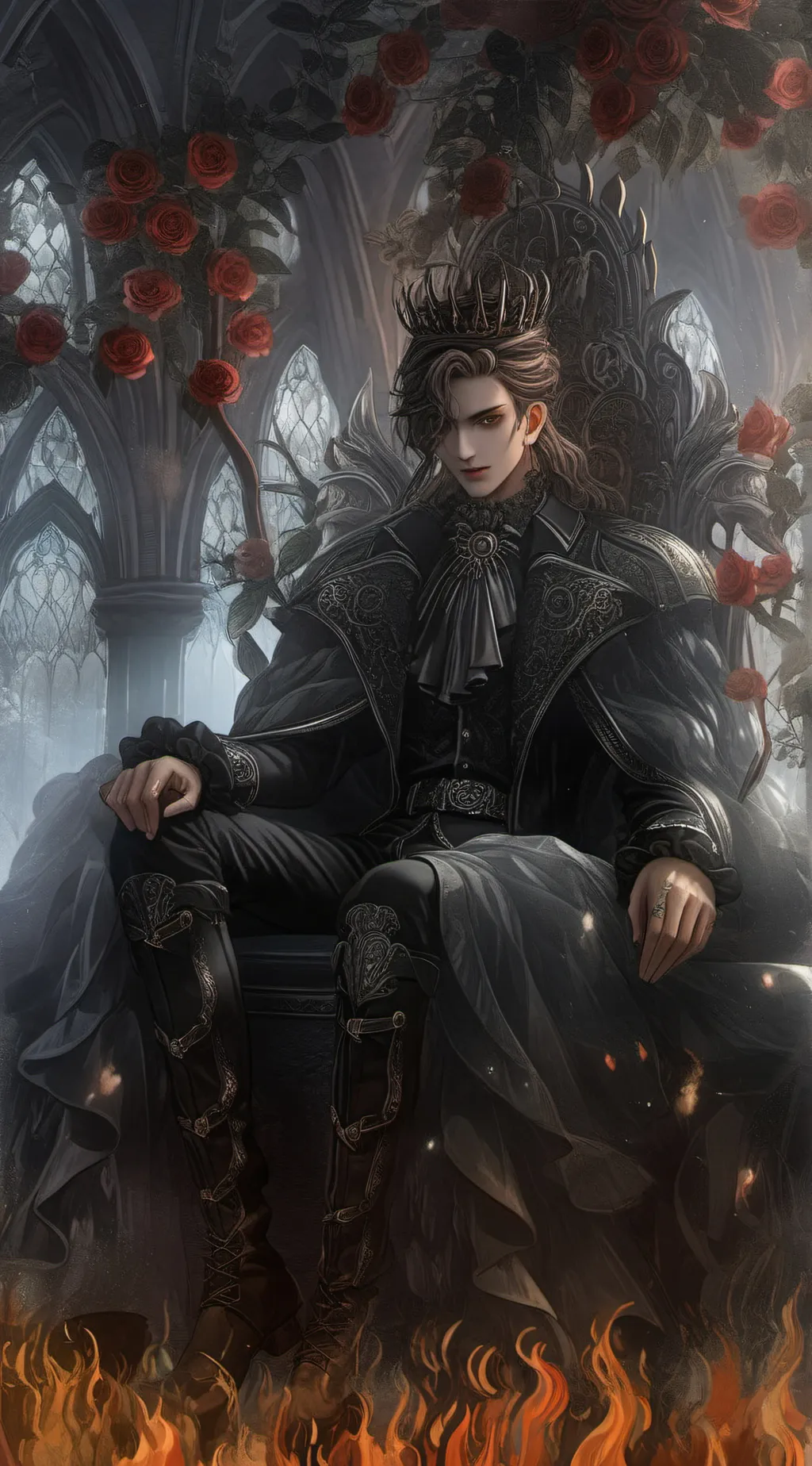 ai character: King Andrew  background