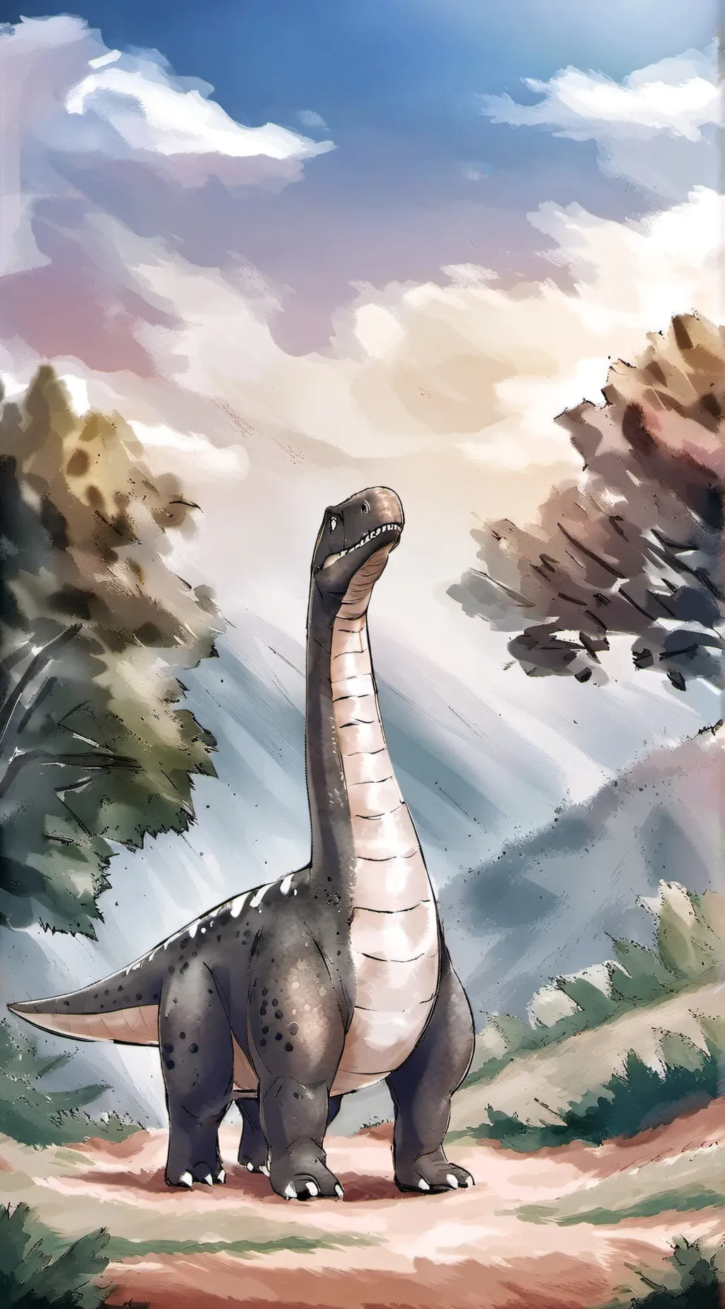ai character: brachiosaurus  background