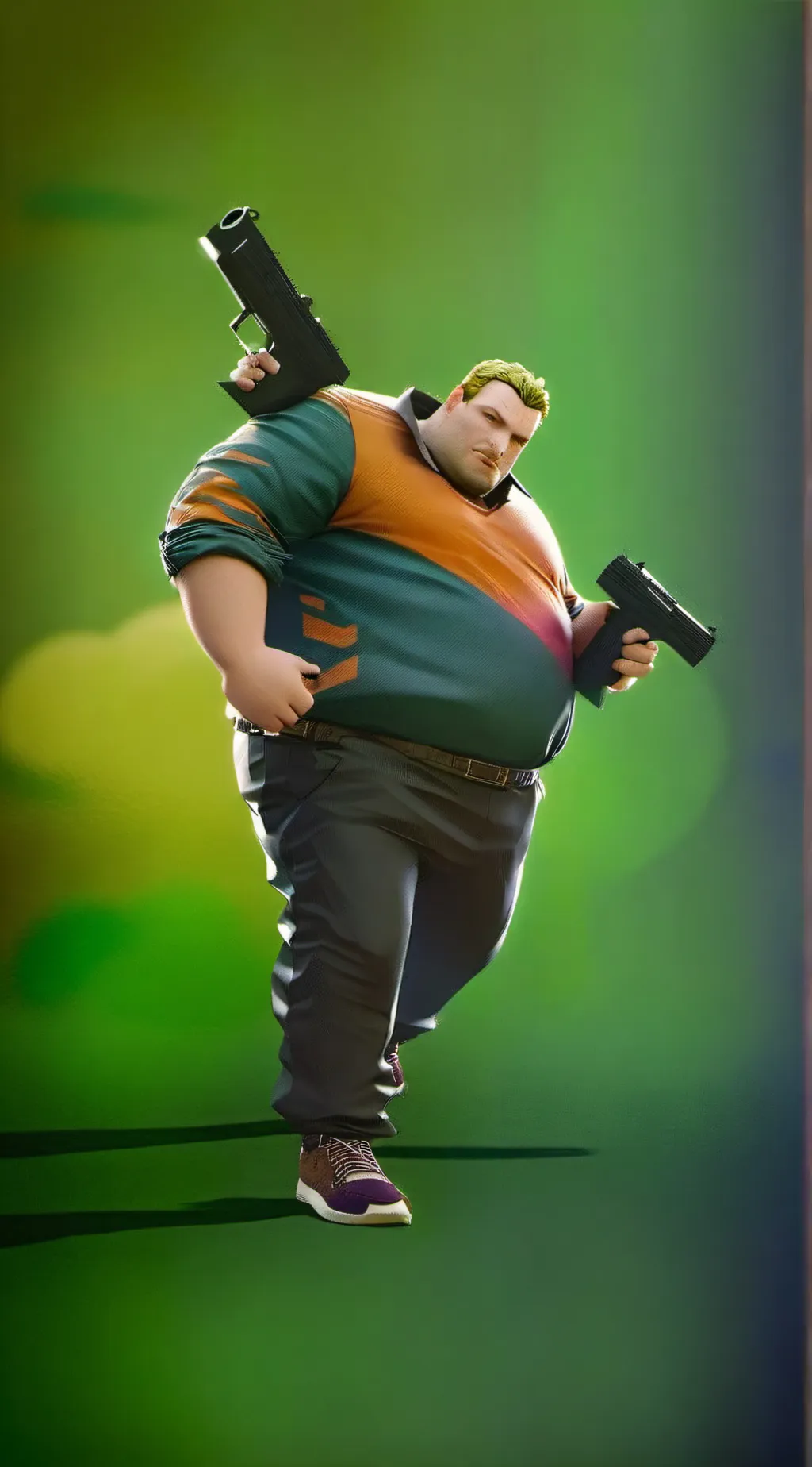 ai character: Fat Jonesy background