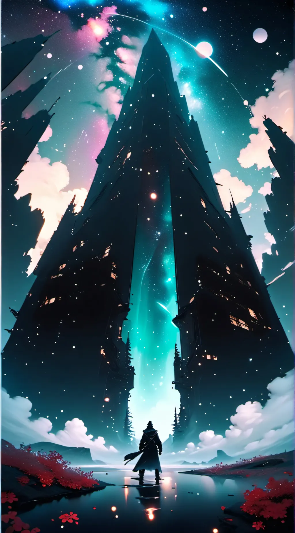 ai character: moauntain background