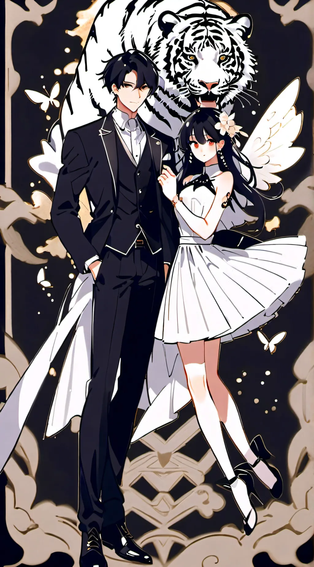 ai character: MD human prom background