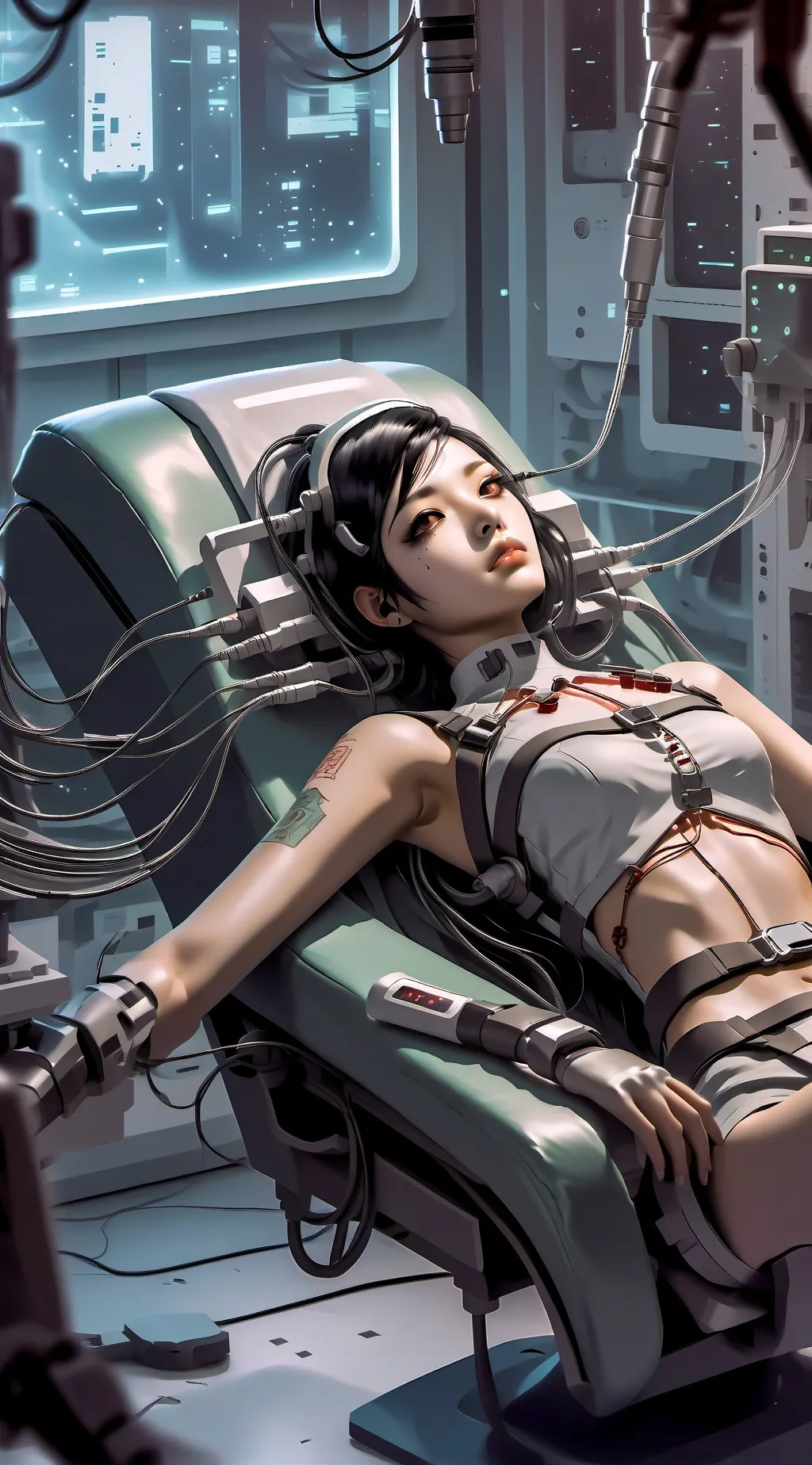 ai character: SYNTHia background