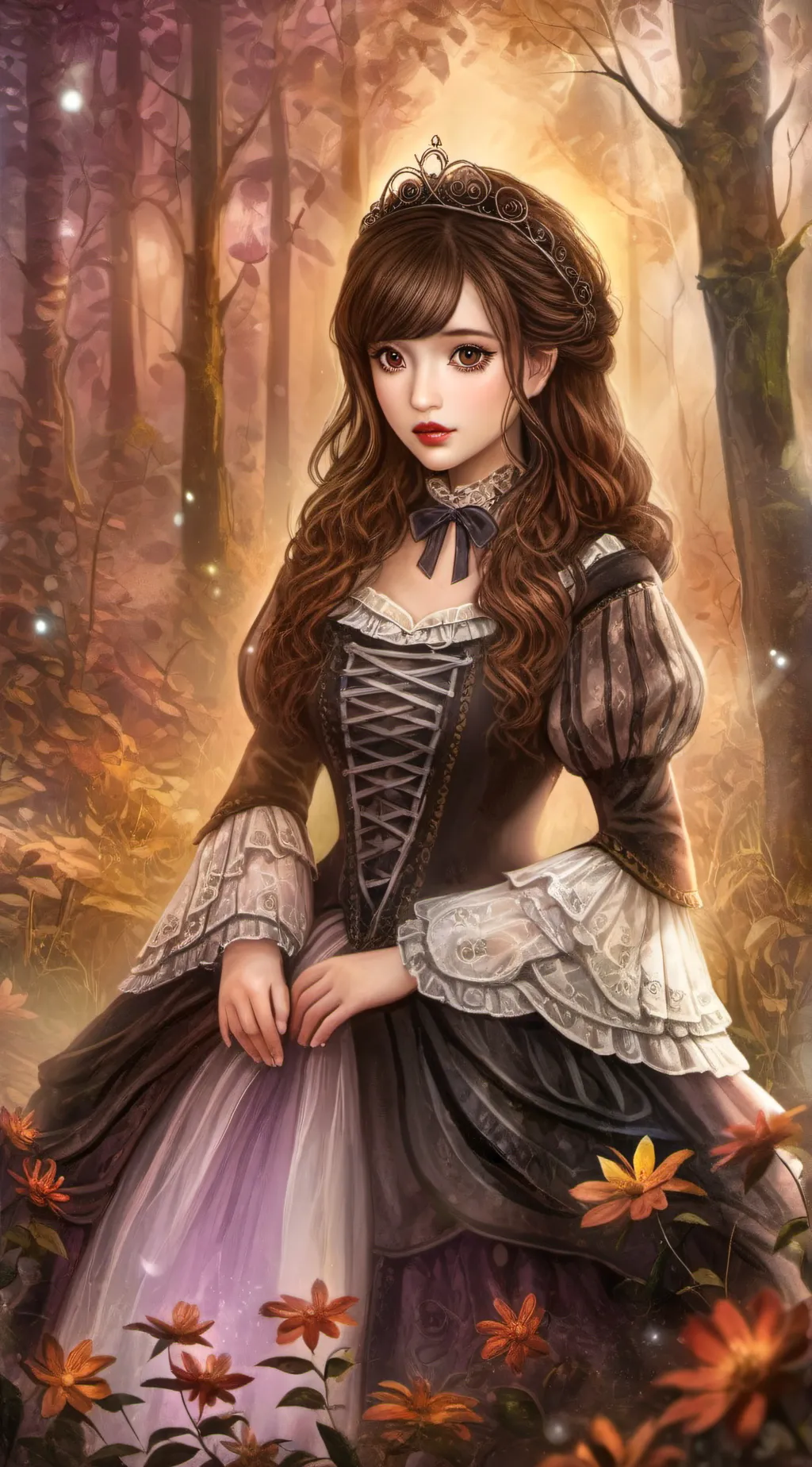 ai character: Rose background