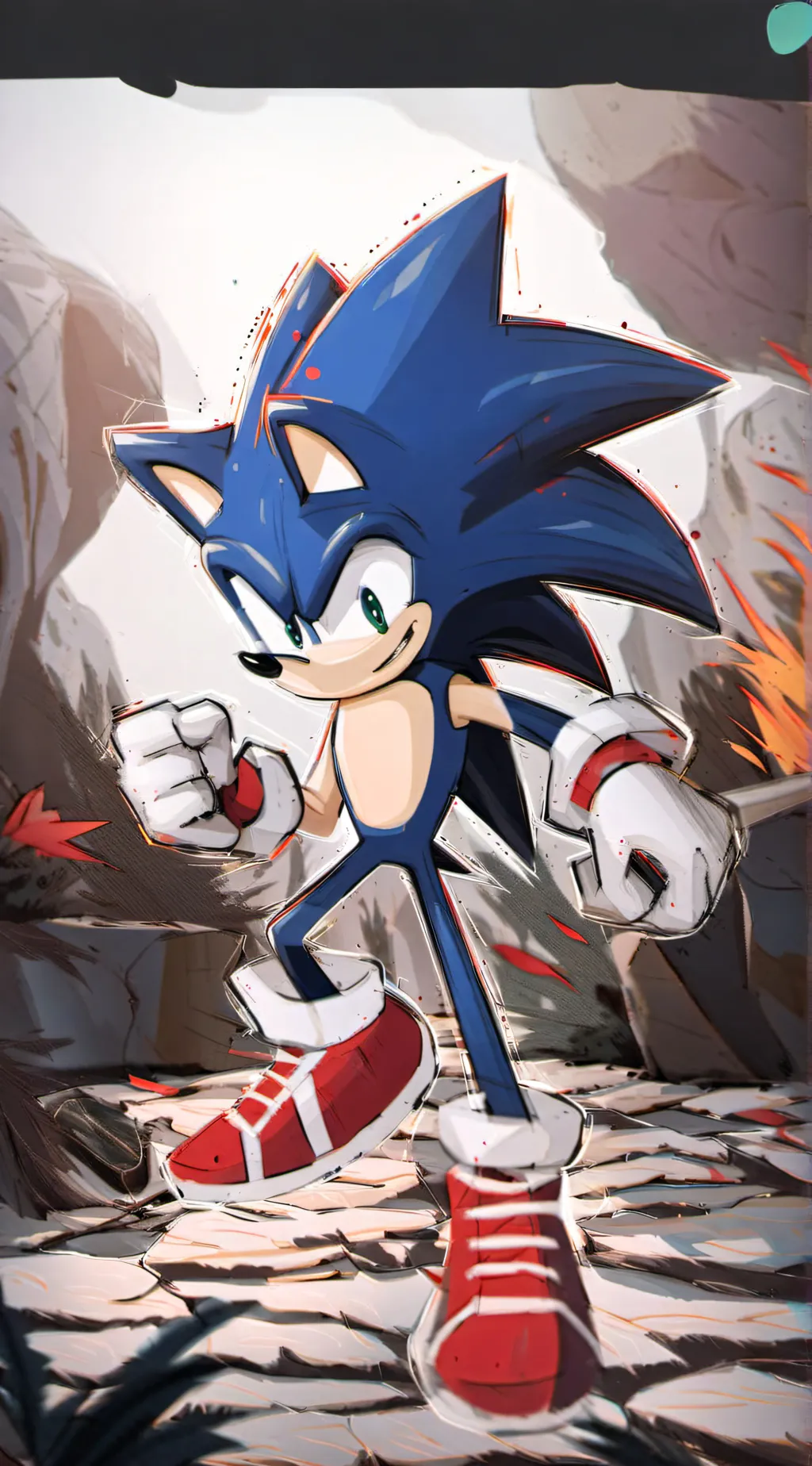 ai character: Sonic background