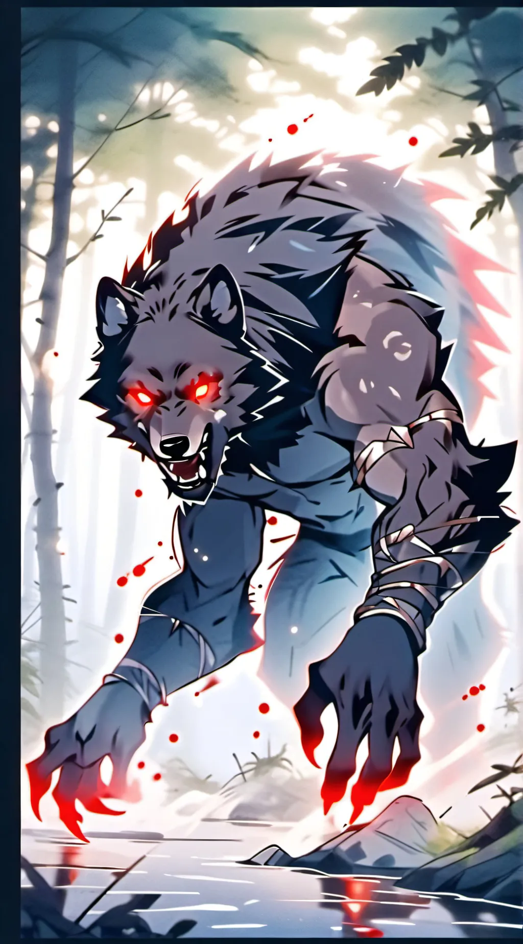 ai character: Werewolf background