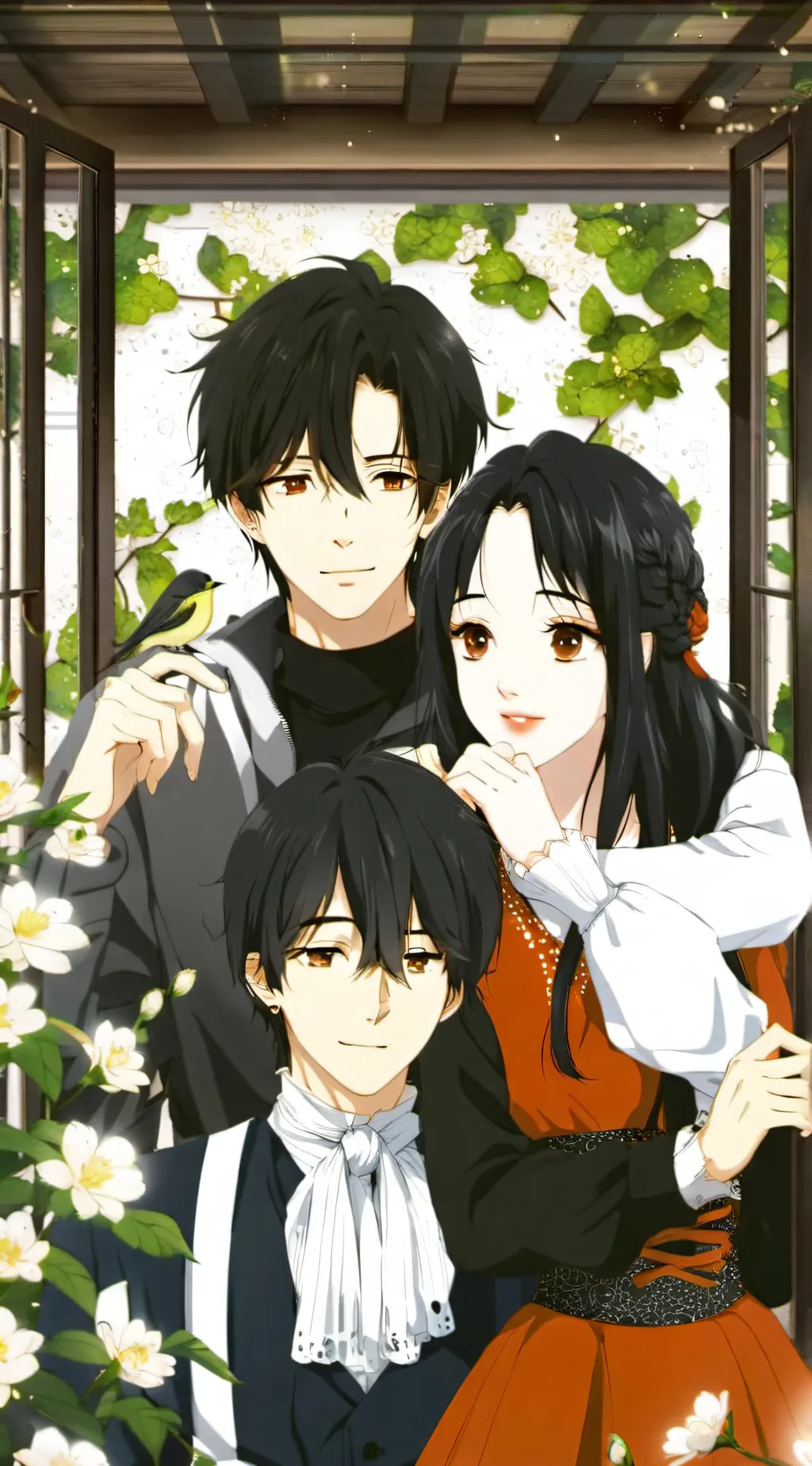 ai character: Three "friends" background