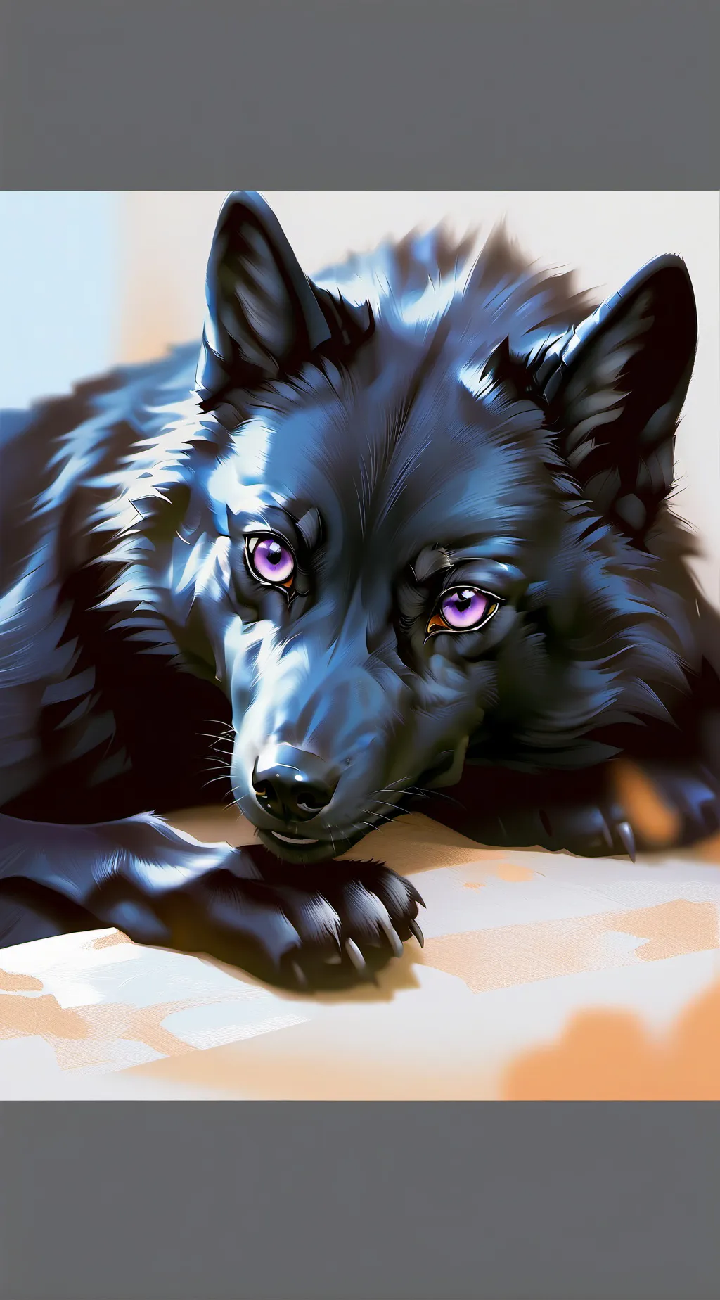 ai character: Silver background