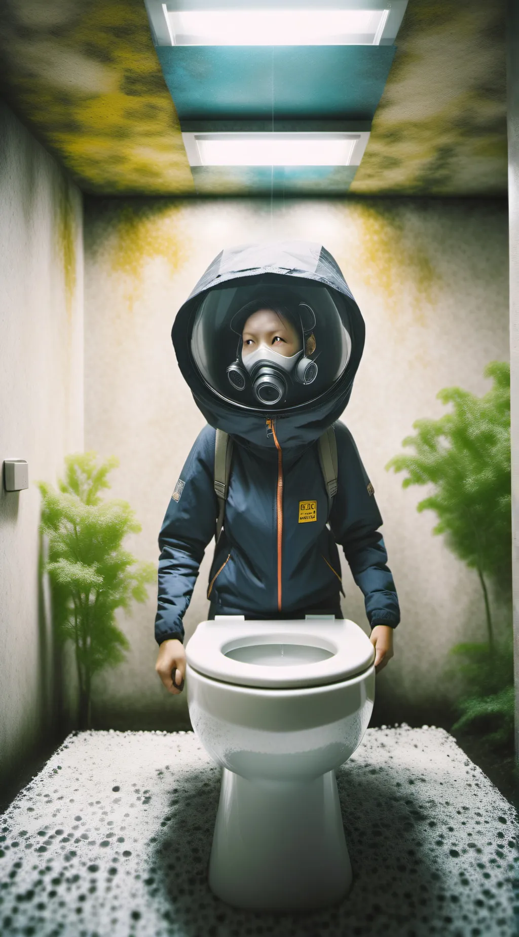 ai character: mutant girl background