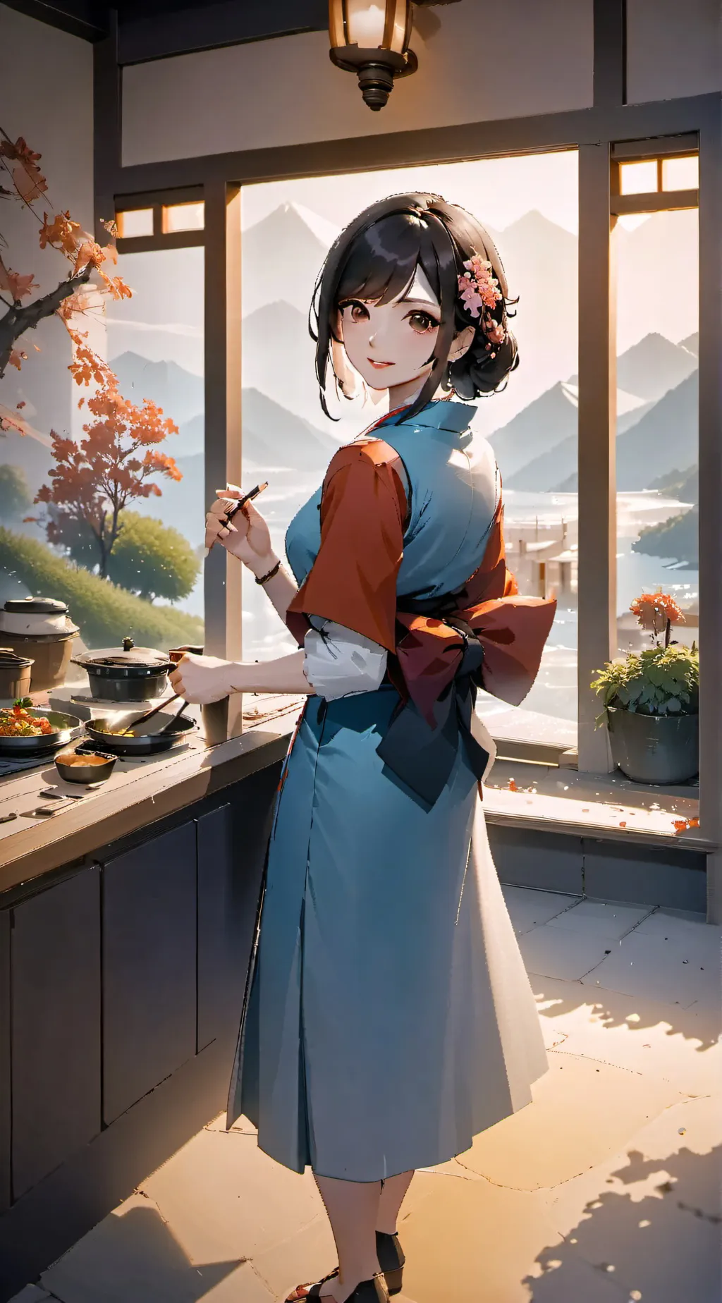 ai character: Shino background